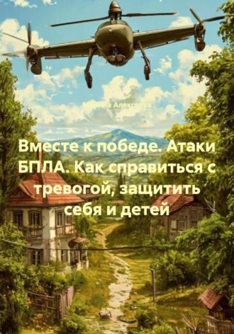 Обложка книги «Вместе к победе. Атаки БПЛА. Как справиться с тревогой, защитить себя и детей»