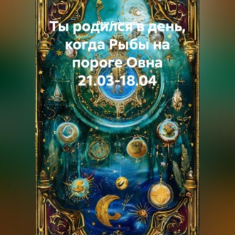 Обложка книги «Ты родился в день, когда-Рыбы на пороге Овна 21.03-18.04»