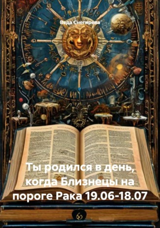 Обложка книги «Ты родился в день, когда Близнецы на пороге Рака 19.06-18.07»