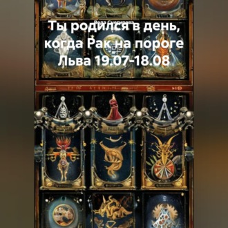 Обложка книги «Ты родился в день, когда-Рак на пороге Льва 19.07-18.08»