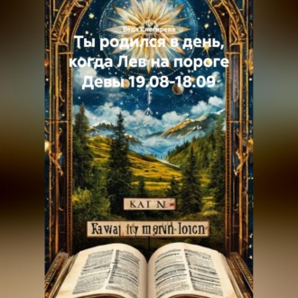 Обложка книги «Ты родился в день, когда-Лев на пороге Девы 19.08-18.09»