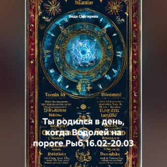 Обложка книги «Ты родился в день, когда-Водолей на пороге Рыб 16.02-20.03»