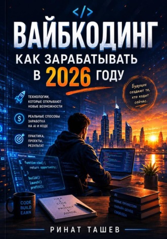 Обложка книги «Вайбкодинг: как зарабатывать в 2026»