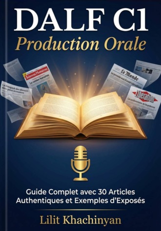Обложка книги «DALF C1 Production orale: Guide complet de préparation à l'exposé oral»