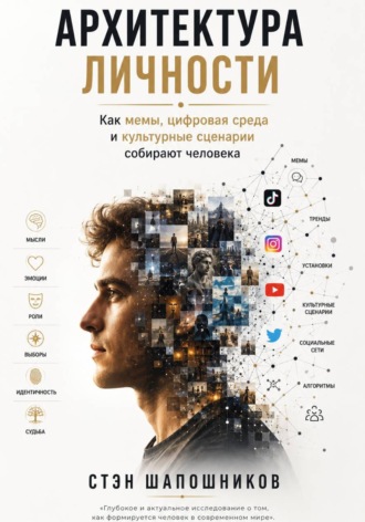 Обложка книги «АРХИТЕКТУРА ЛИЧНОСТИ Как мемы, цифровая среда и культурные сценарии собирают человека»