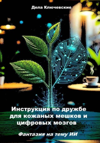 Обложка книги «Инструкция по дружбе для кожаных мешков и цифровых мозгов. Фантазия на тему ИИ»