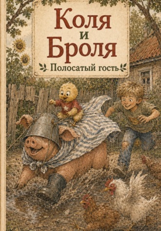 Обложка книги «Коля и Броля. Полосатый гость»