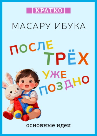 Обложка книги «После трех уже поздно. Масару Ибука. Кратко»