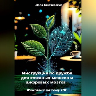 Обложка книги «Инструкция по дружбе для кожаных мешков и цифровых мозгов. Фантазия на тему ИИ.»