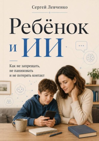 Обложка книги «Ребёнок и ИИ. Как не запрещать, не паниковать и не потерять контакт»
