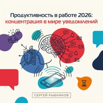 Обложка книги «Продуктивность в работе 2026: концентрация в мире уведомлений»