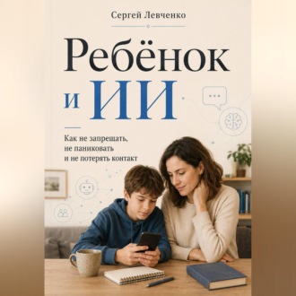 Обложка книги «Ребёнок и ИИ. Как не запрещать, не паниковать и не потерять контакт»