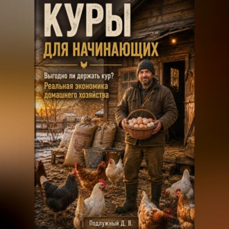 Обложка книги «Куры для начинающих. Выгодно ли держать кур? Реальная экономика домашнего хозяйства»