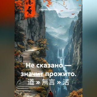 Обложка книги «Не сказано — значит прожито. 道 » 無言 » 活»