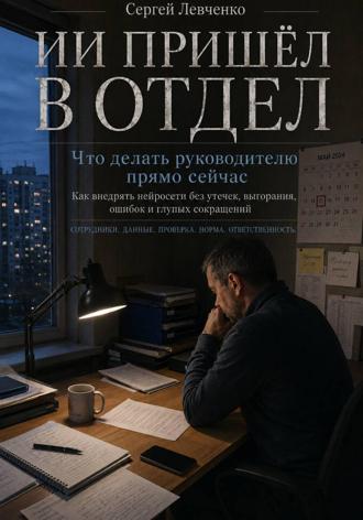Обложка книги «ИИ пришел в отдел. Что делать руководителю прямо сейчас»