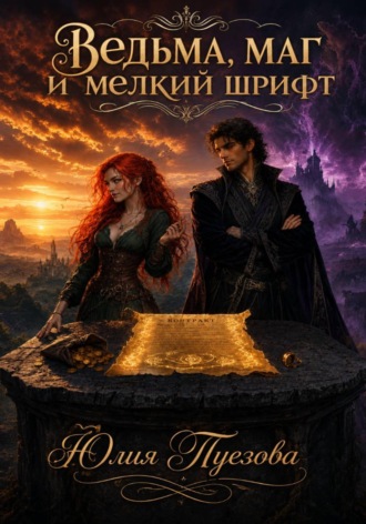 Обложка книги «Ведьма, маг и мелкий шрифт»