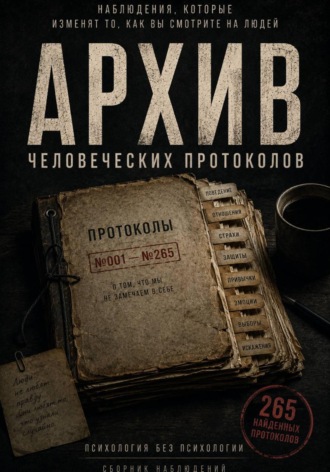 Обложка книги «Протокол наблюдений за человеком»