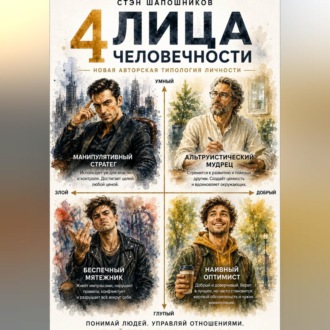 Обложка книги «Четыре лица человечности: Путеводитель по типажам характеров»