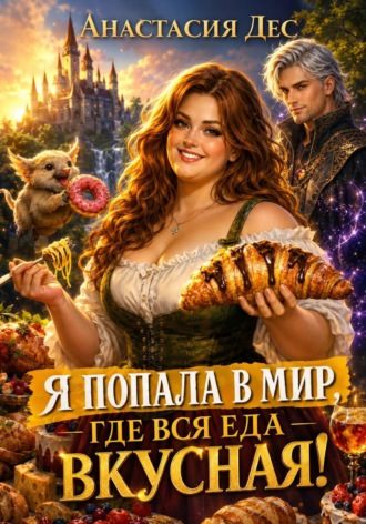 Обложка книги «Я попала в мир, где вся еда вкусная!»