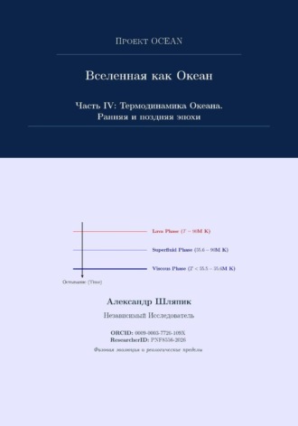 Обложка книги «Вселенная как Океан. Часть IV: Термодинамика Океана. Ранняя и поздняя эпохи»