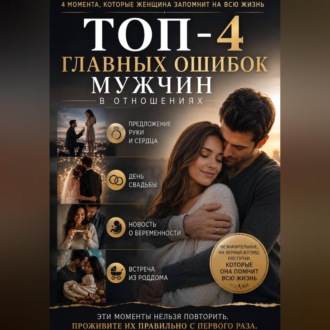 Обложка книги «ТОП-4 главных ошибок мужчин в отношениях»