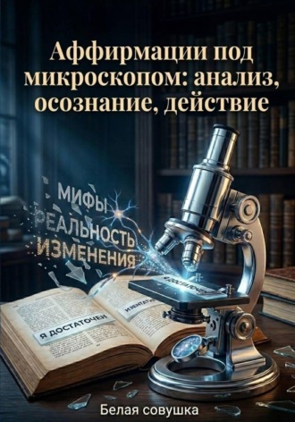 Обложка книги «Аффирмации под микроскопом: анализ, осознание, действие»