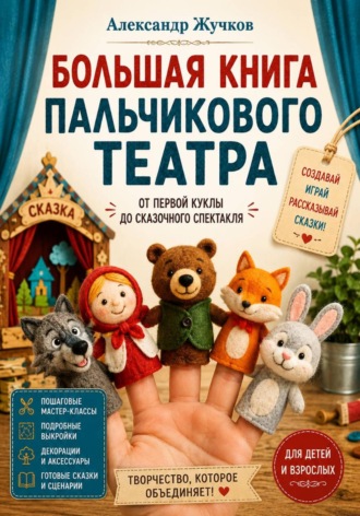 Обложка книги «Большая книга пальчикового театра: от первой куклы до сказочного спектакля»