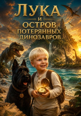 Обложка книги «Лука и остров потерянных динозавров»