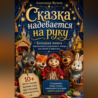Обложка книги «Сказка надевается на руку. Большая книга перчаточного кукольного театра для детей и взрослых.»