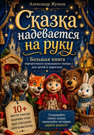Обложка книги «Сказка надевается на руку. Большая книга перчаточного кукольного театра для детей и взрослых»