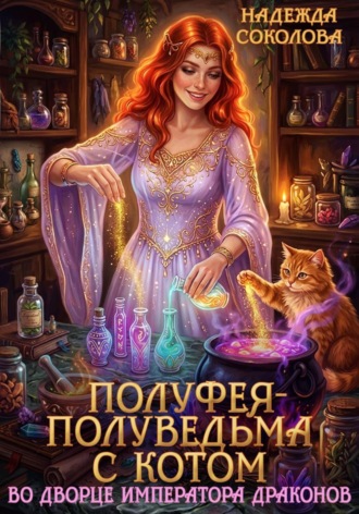 Обложка книги «Полуфея-полуведьма с котом во дворце императора драконов»