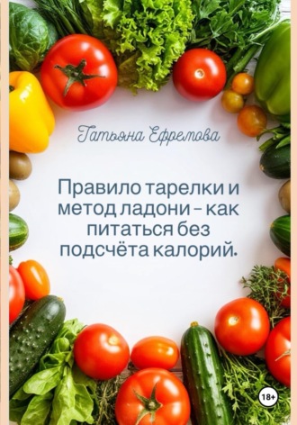 Обложка книги «Правило тарелки и метод ладони — как питаться без подсчёта калорий»