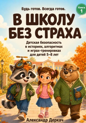 Обложка книги «В школу без страха. Книга по детской безопасности: истории, алгоритмы и игры-тренировки для детей 5–8 лет»
