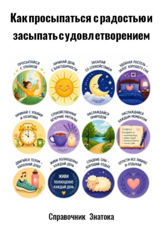 Обложка книги «Как просыпаться с радостью и засыпать с удовлетворением»
