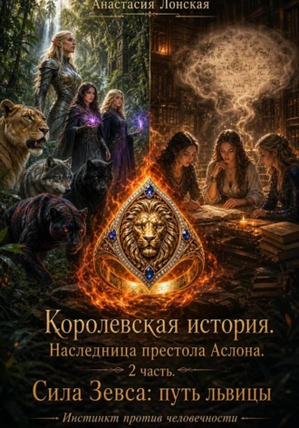 Обложка книги «Королевская история. Наследница престола Аслона. 2 часть. Сила Зевса: путь львицы»