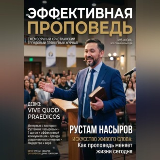 Обложка книги «Эффективная проповедь. Ежемесячный христианский трендовый глянцевый журнал. Июнь 2026»
