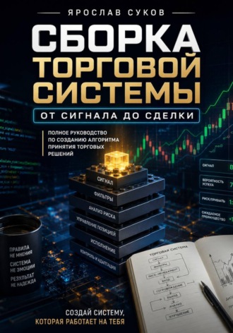 Обложка книги «Сборка торговой системы: от сигнала до сделки. Полное руководство по созданию алгоритма принятия торговых решений»