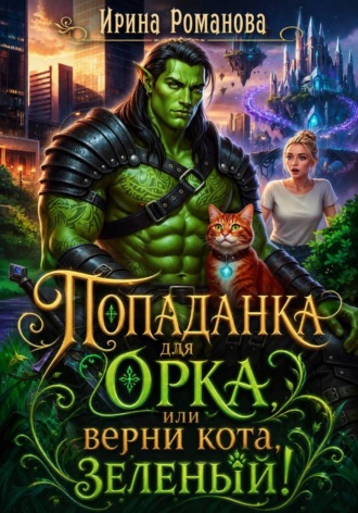 Обложка книги «Попаданка для орка, или Верни кота, зеленый!»