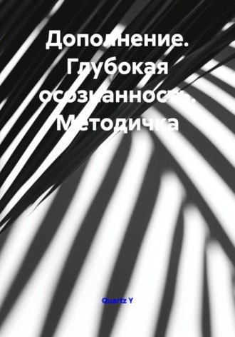 Обложка книги «Дополнение. Глубокая осознанность. Методичка»