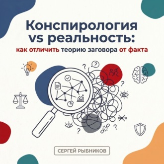 Обложка книги «Конспирология vs реальность: как отличить теорию заговора от факта»