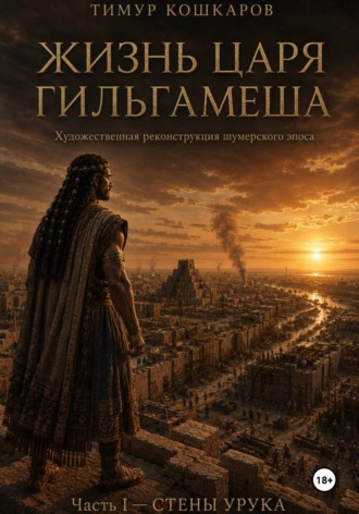 Обложка книги «Жизнь царя Гильгамеша. Художественная реконструкция шумерского эпоса. Часть 1. Стены Урука.»
