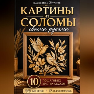 Обложка книги «Картины из соломы своими руками. 10 пошаговых мастер-классов для детей и взрослых.»