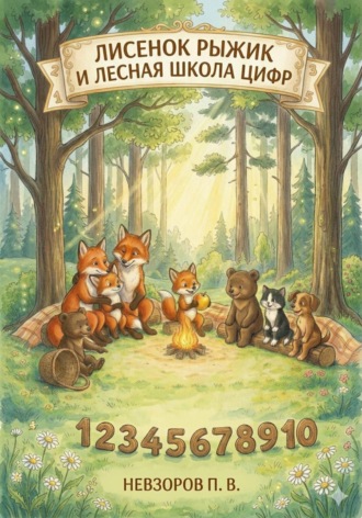 Обложка книги «Лисенок Рыжик и лесная школа цифр»