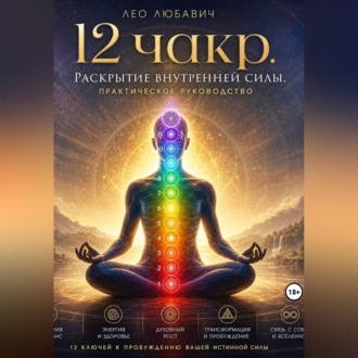Обложка книги «12 чакр. Раскрытие внутренней силы. Практическое руководство»