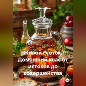 Обложка книги «Живой глоток. Домашний квас от истоков до совершенства»