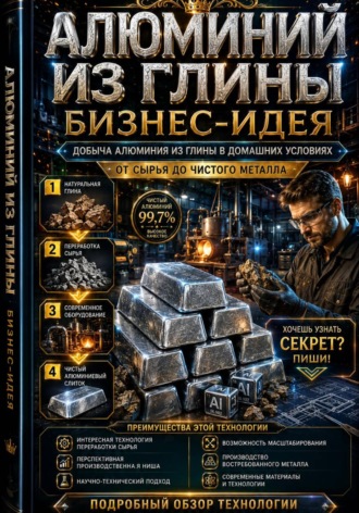 Обложка книги «Алюминий из глины бизнес-идея»