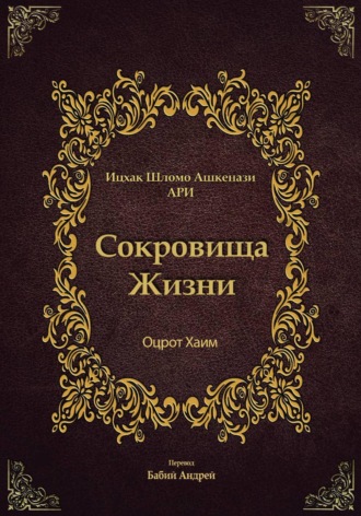 Обложка книги «Сокровища Жизни - Оцрот Хаим»