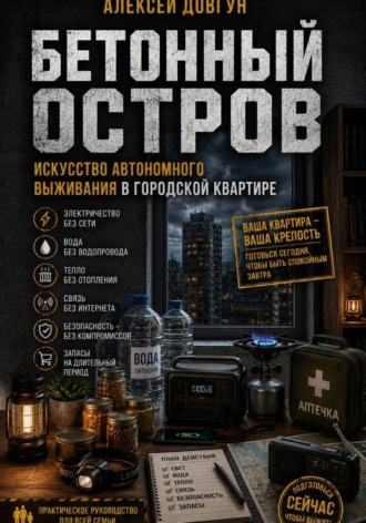 Обложка книги «Бетонный остров: Искусство автономного выживания в городской квартире»