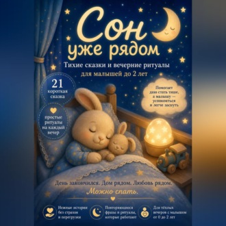 Обложка книги «Сон уже рядом. Тихие сказки и вечерние ритуалы для малышей до 2 лет»