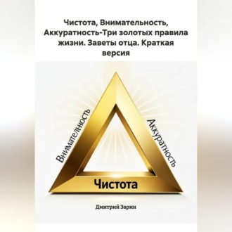 Обложка книги «Чистота, Внимательность, Аккуратность-Три золотых правила жизни. Заветы отца. Краткая версия.»